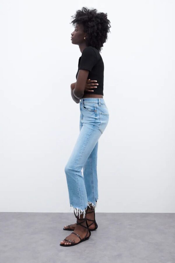 خرید شلوار جین زنانه زارا کد 114957 | بانی استایل