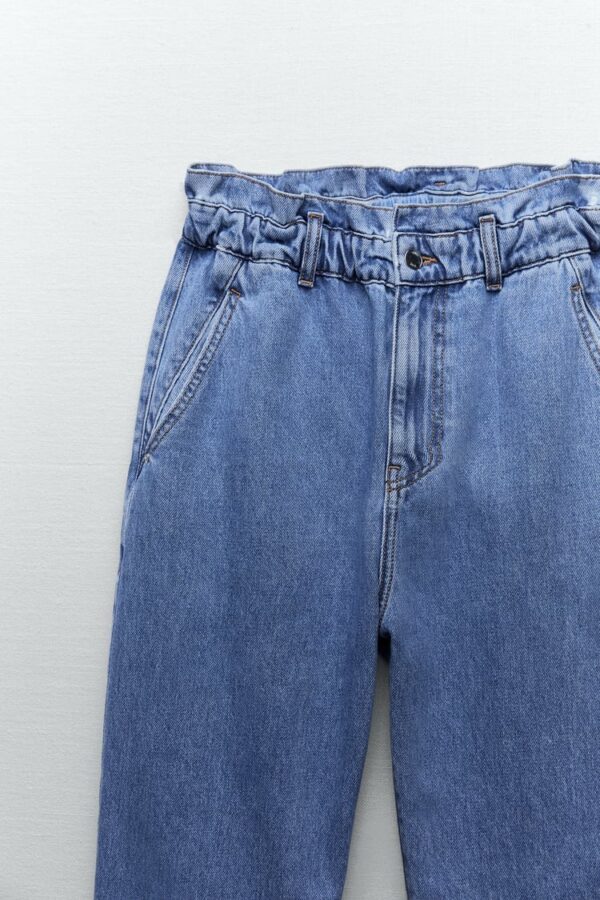 خرید شلوار جین بگی زنانه زارا کد 116603 | بانی استایل