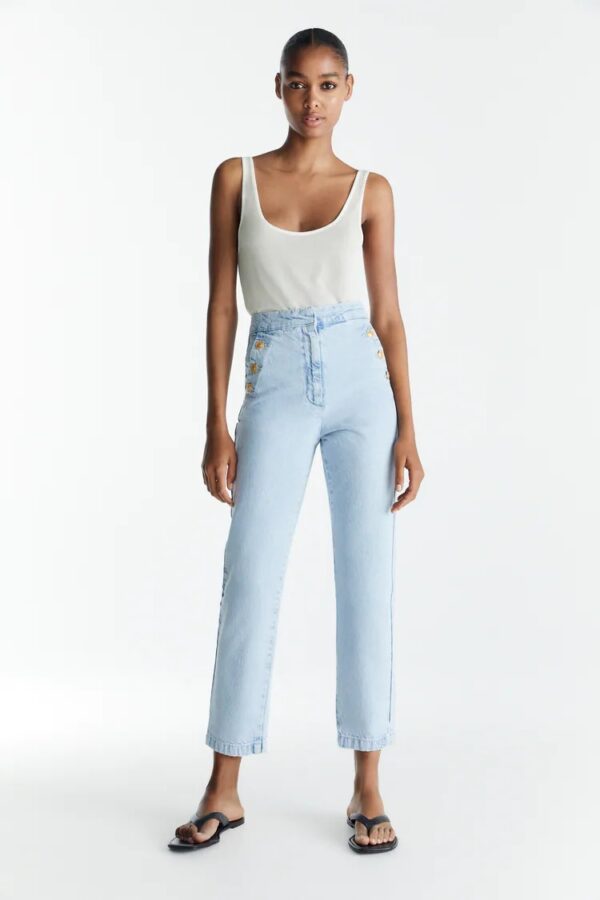 خرید شلوار جین راسته زنانه زارا کد 116670 | بانی استایل