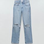 خرید شلوار جین راسته زنانه زارا کد 116997 | بانی استایل