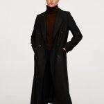 خرید پالتو پشمی بلند زنانه منگو کد 181593 | بانی استایل