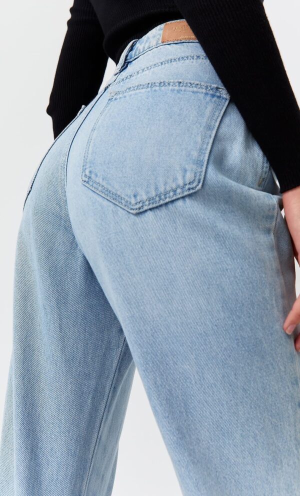 خرید شلوار جین راسته زنانه استرادیواریوس کد 184281 | بانی استایل