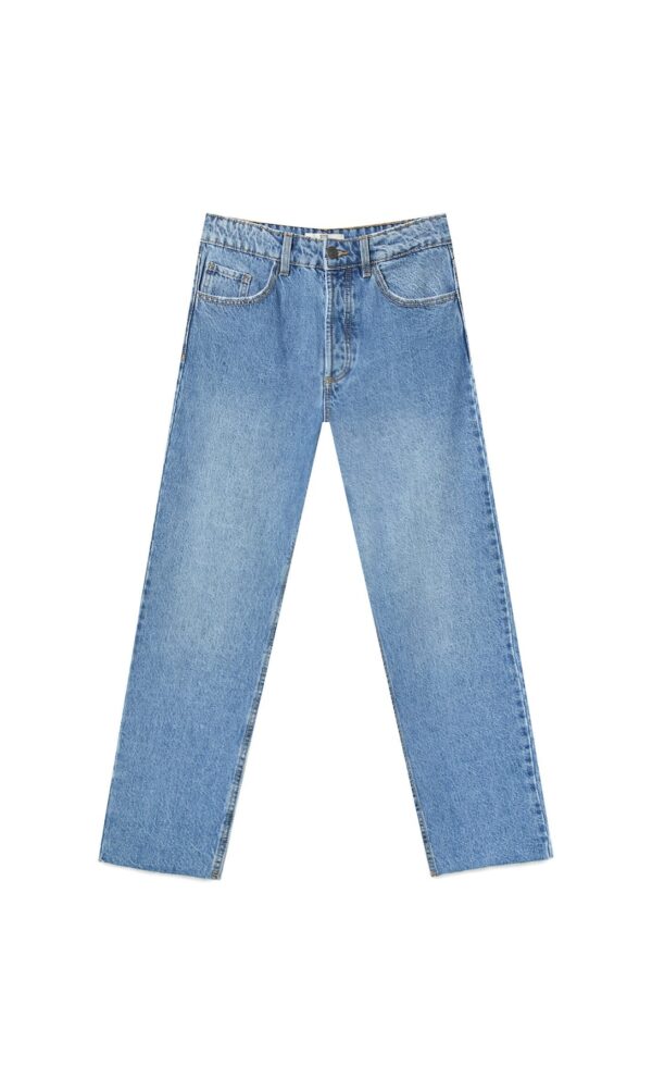 خرید شلوار جین راسته زنانه استرادیواریوس کد 184999 | بانی استایل