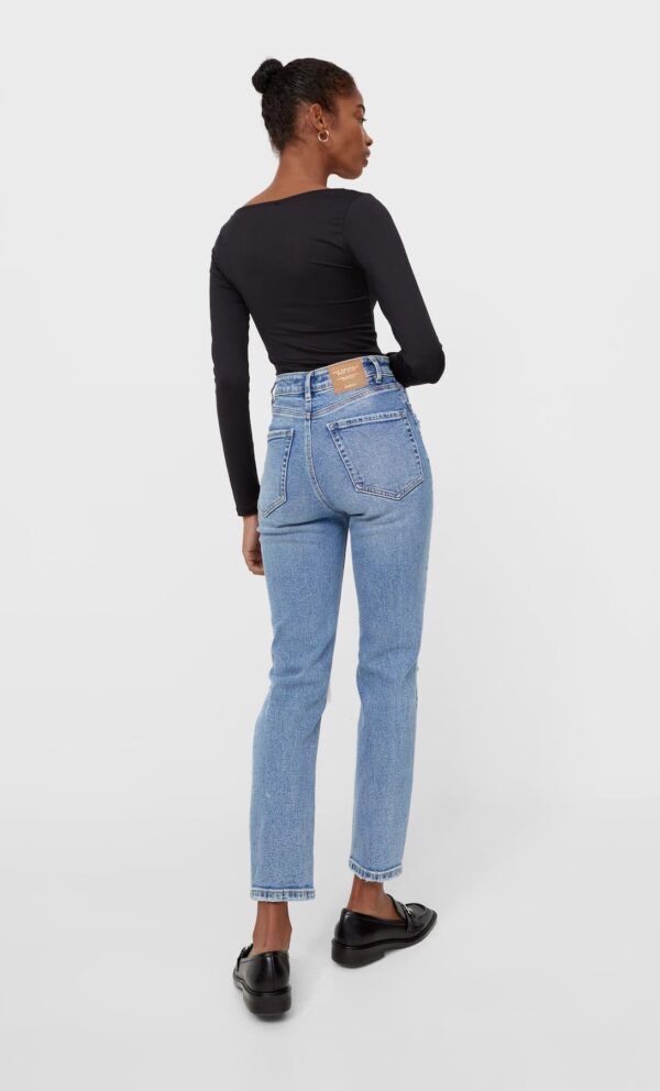 خرید شلوار جین مام استایل زنانه استرادیواریوس کد 185011 | بانی استایل
