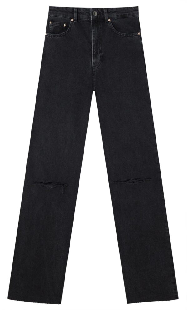 خرید شلوار جین راسته زنانه استرادیواریوس کد 185030 | بانی استایل