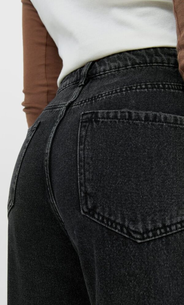 خرید شلوار جین مام استایل زنانه استرادیواریوس کد 185053 | بانی استایل