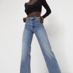 خرید شلوار جین راسته زنانه استرادیواریوس کد 185661 | بانی استایل