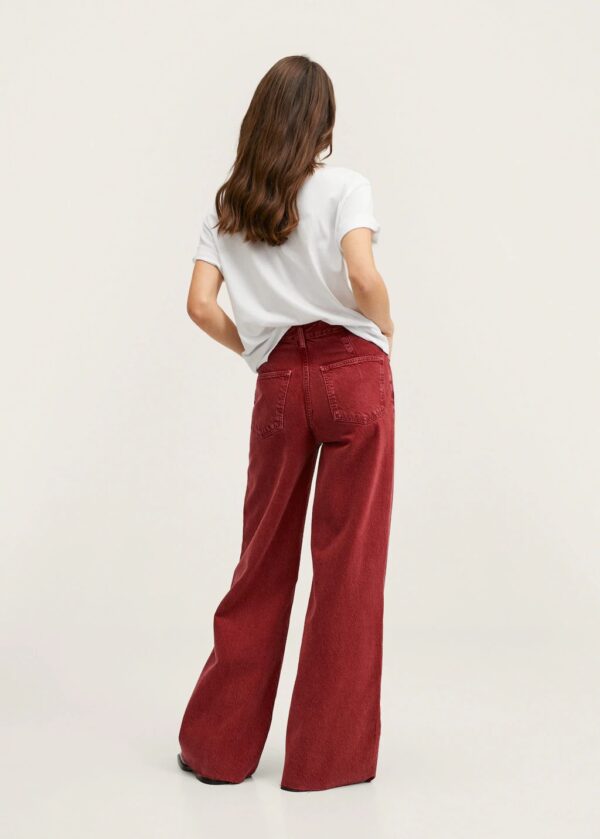 خرید شلوار جین دمپا گشاد زنانه منگو کد 202885 | بانی استایل