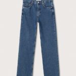 خرید شلوار جین راسته زنانه منگو کد 202894 | بانی استایل
