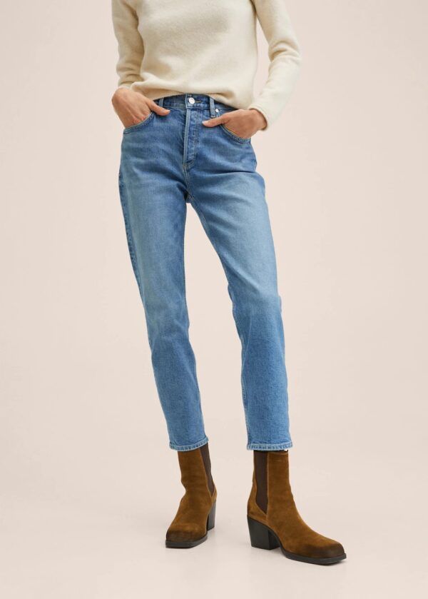 خرید شلوار جین راسته زنانه منگو کد 202957 | بانی استایل
