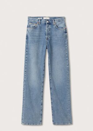 خرید شلوار جین راسته زنانه منگو کد 202960 | بانی استایل