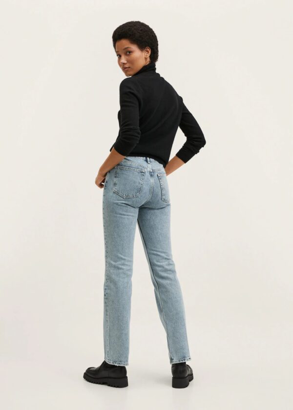 خرید شلوار جین راسته زنانه منگو کد 203001 | بانی استایل