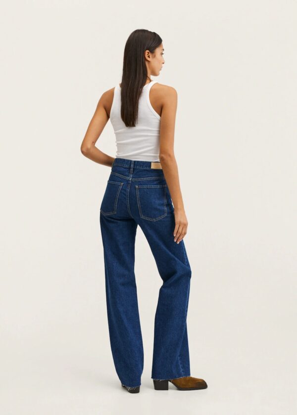 خرید شلوار جین دمپا گشاد زنانه منگو کد 203793 | بانی استایل