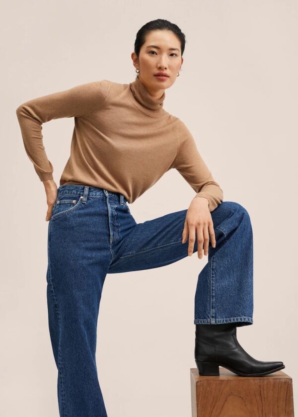 خرید شلوار جین راسته زنانه منگو کد 203808 | بانی استایل