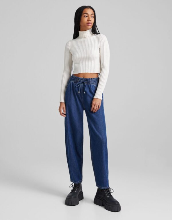 خرید شلوار جین کمر کش زنانه برشکا کد 210307 | بانی استایل