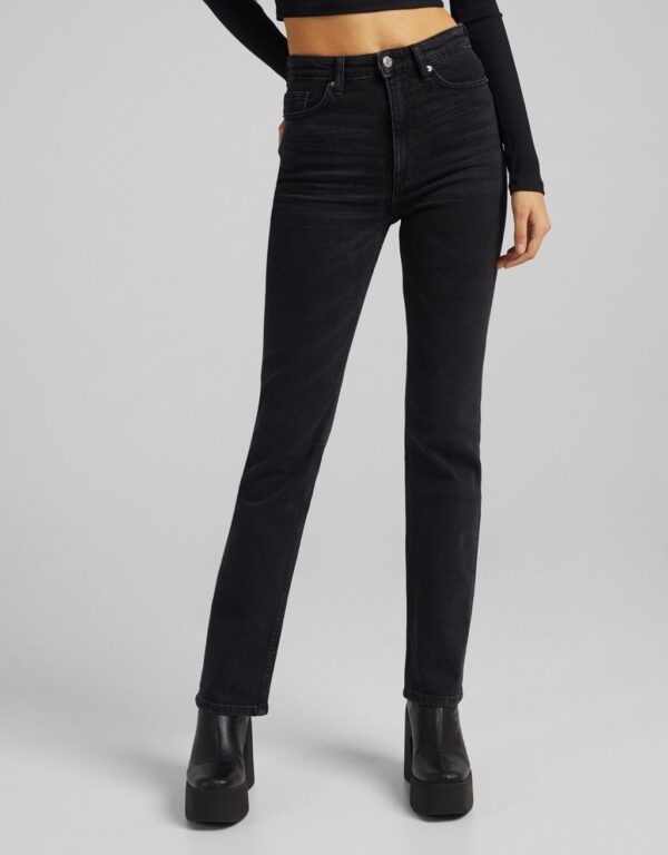 خرید شلوار جین راسته زنانه برشکا کد 210317 | بانی استایل