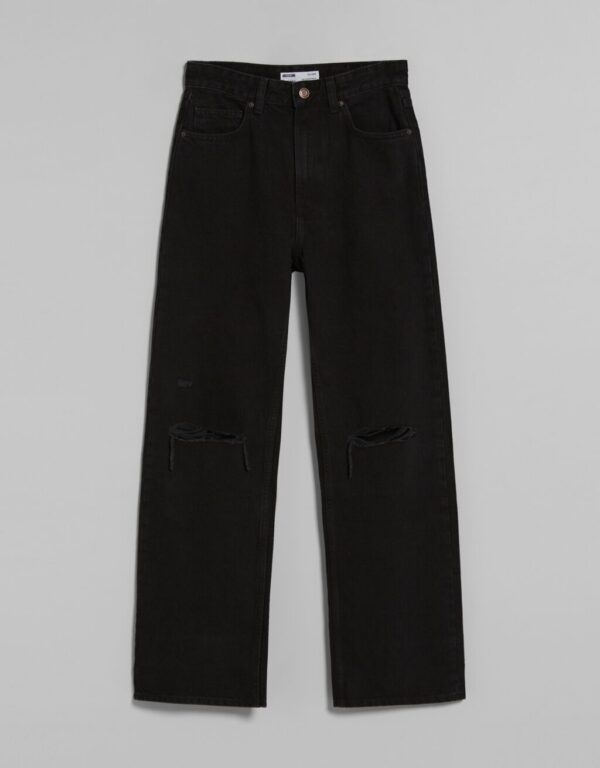 خرید شلوار جین دمپا گشاد زنانه برشکا کد 210322 | بانی استایل