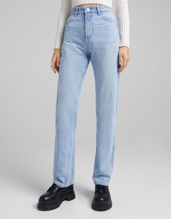 خرید شلوار جین راسته زنانه برشکا کد 210974 | بانی استایل