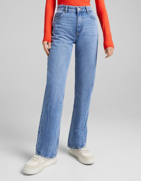 خرید شلوار جین راسته زنانه برشکا کد 210975 | بانی استایل