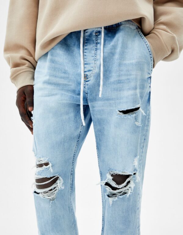 خرید شلوار جین زاپ دار مردانه برشکا کد 212781 | بانی استایل