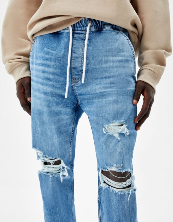 خرید شلوار جین زاپ دار مردانه برشکا کد 212782 | بانی استایل