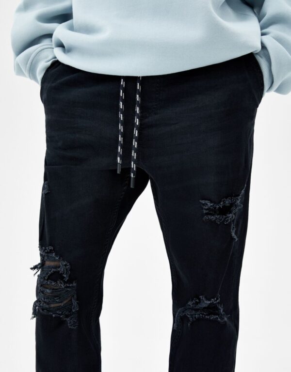 خخرید شلوار جین زاپ دار مردانه برشکا کد 212783 | بانی استایل