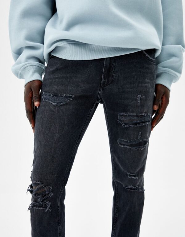 خرید شلوار جین زاپ دار مردانه برشکا کد 212805 | بانی استایل