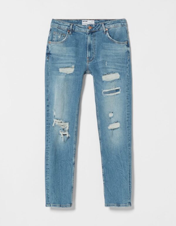 خرید شلوار جین زاپ دار مردانه برشکا کد 212806 | بانی استایل