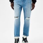 خرید شلوار جین زاپ دار مردانه برشکا کد 212809 | بانی استایل