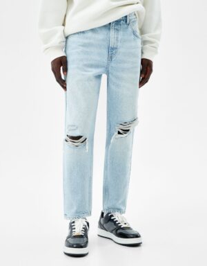 خرید شلوار جین زاپ دار مردانه برشکا کد 212811 | بانی استایل
