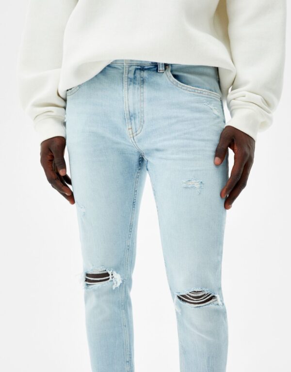 خرید شلوار جین جذب مردانه برشکا کد 213546 | لباس بانی استایل