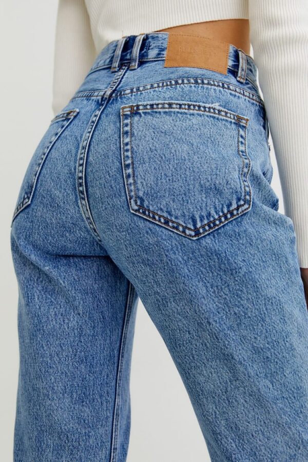 خرید شلوار جین مام استایل زنانه پول اند بیر کد 218438 | بانی استایل