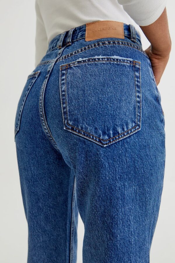 خرید شلوار جین مام استایل زنانه پول اند بیر کد 218439 | بانی استایل