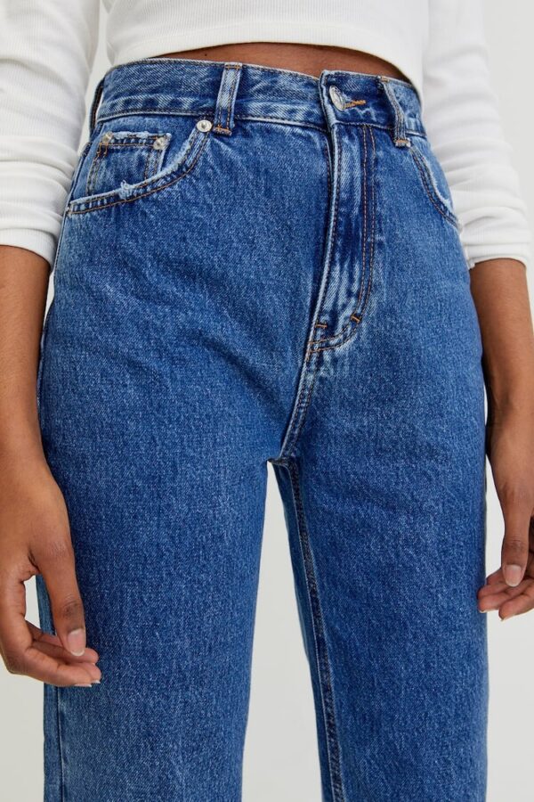 خرید شلوار جین راسته زنانه پول اند بیر کد 218448 | بانی استایل