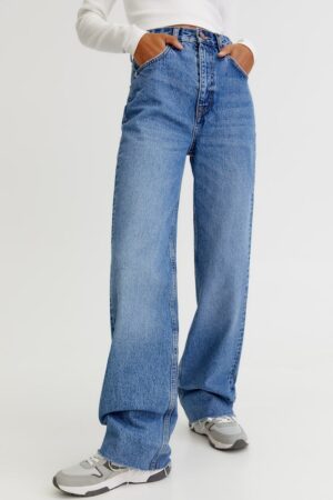 خرید شلوار جین راسته زنانه پول اند بیر کد 218449 | بانی استایل