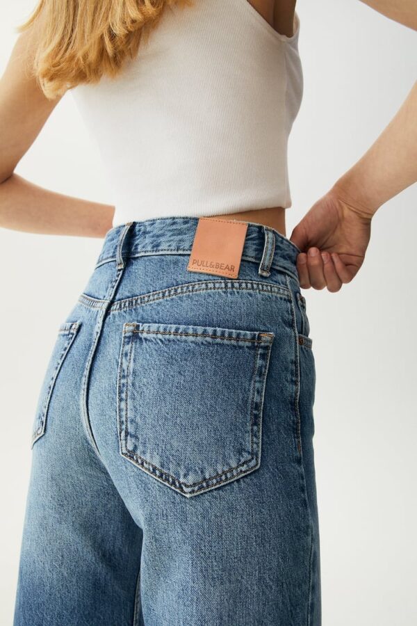 خرید شلوار جین زاپ دار زنانه پول اند بیر کد 218677 | بانی استایل