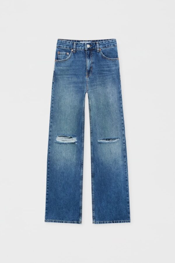 خرید شلوار جین زاپ دار زنانه پول اند بیر کد 218677 | بانی استایل