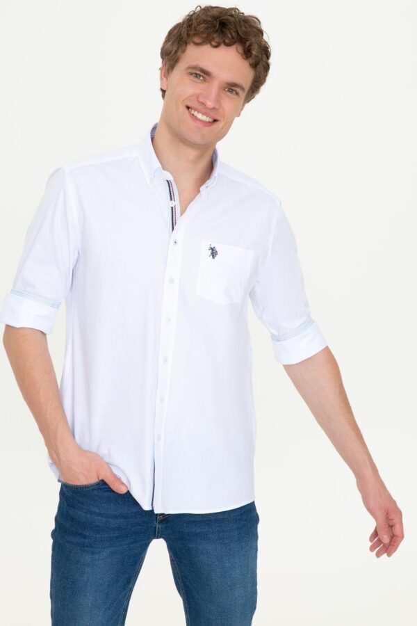 خرید پیراهن آستین بلند مردانه یو اس پولو کد 229741 | بانی استایل