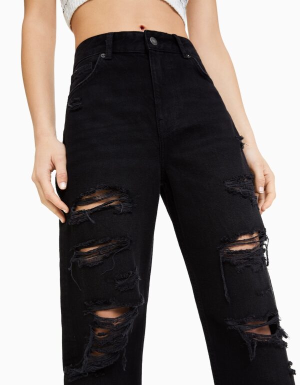شلوار جین زاپ دار زنانه برشکا کد 560419