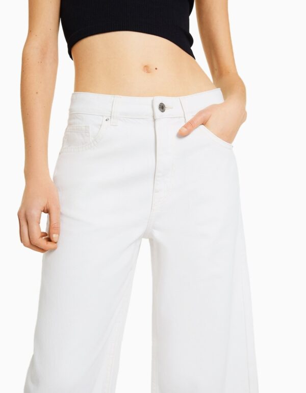 شلوار جین کوتاه دمپا گشاد زنانه برشکا کد 560495