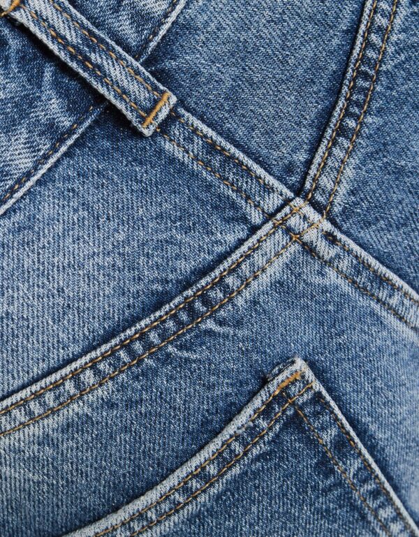 شلوار جین دمپاد گشاد زاپ دار زنانه برشکا کد 560699