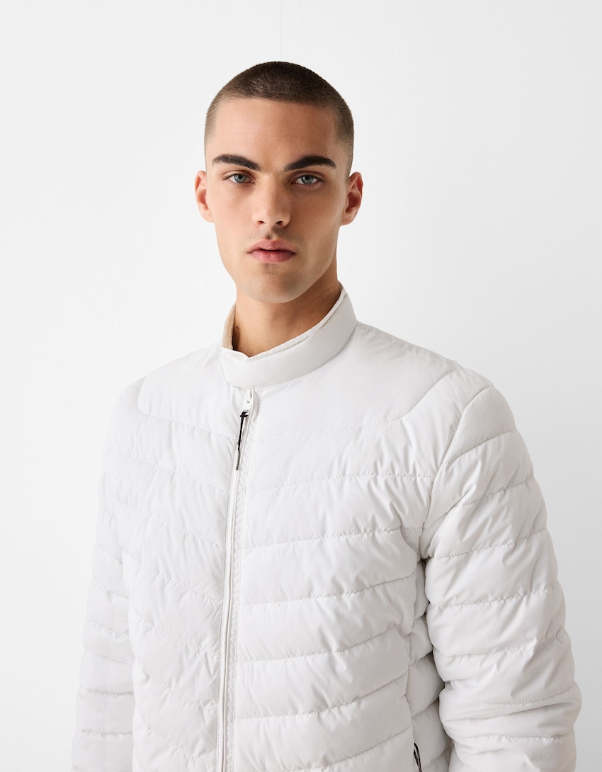 Erkek Mont Bershka Abrigos Hombre Cazadora Canguro Bershka