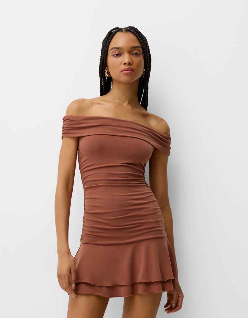 short tight mini dresses Balck One Shoulder Short Tight Party Dress – FancyVestido